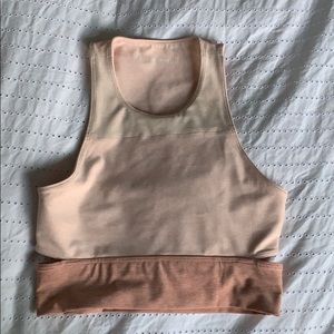 Outdoor Voices Slashback Crop Top - Color Block